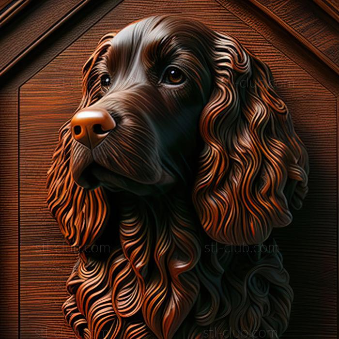 3D model st English Water Spaniel dog (STL)